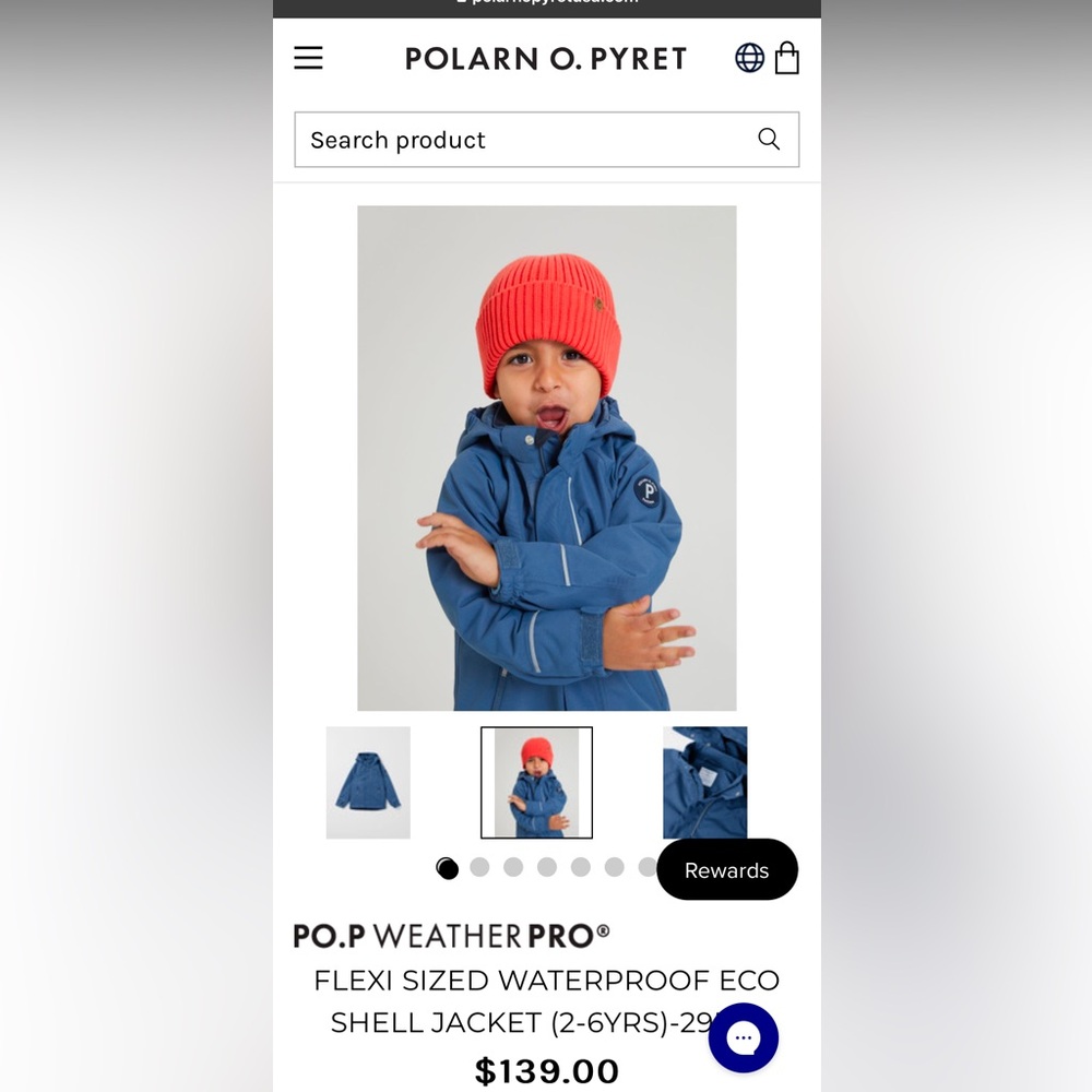 Polarn O. Pyret WeatherPro Flexi-Sized Waterproof Eco Shell